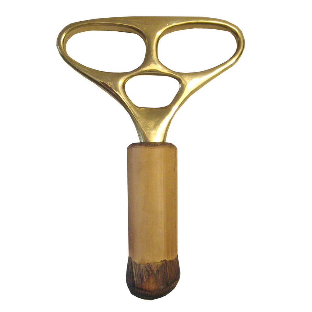 Corkscrew Skull 4230 Brass polished. Design Carl Auboeck 1952.