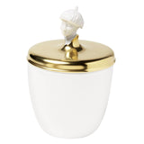 "Orient Malay" Biscuit Jar with 24K Gold Lid by Ena Rottenberg