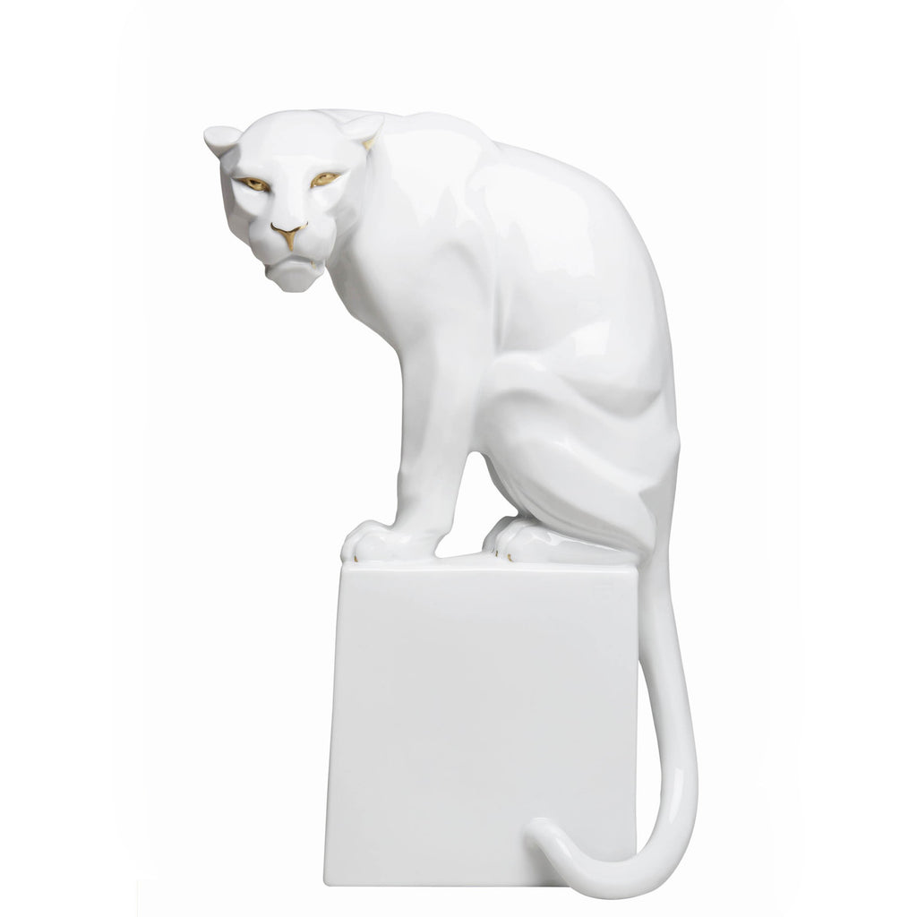 Sculpture of a Panther on Gold Base by Franz Barwig – Adeeni Design Galerie