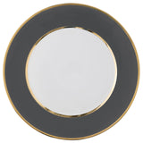 "Schubert" Charger in Cinnamon & Narrow Gold Rim