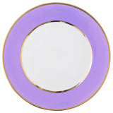"Schubert" Charger in Champagne & Narrow Gold Rim