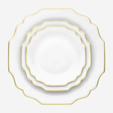 "Belvedere" Dessert / Salad Plate White with 24K Gold Rim