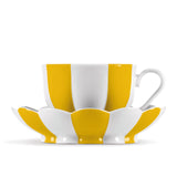 "Melon” Mocha Cup with Saucer by Josef Hoffmann Yellow