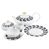 "Vogelkolonie" Tea Set Platinum by Koloman Moser & Ena Rottenberg