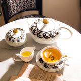 "Vogelkolonie" Tea Set Platinum by Koloman Moser & Ena Rottenberg
