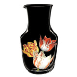 "Tulipmania" Black Water Tumbler by Leonid Rath