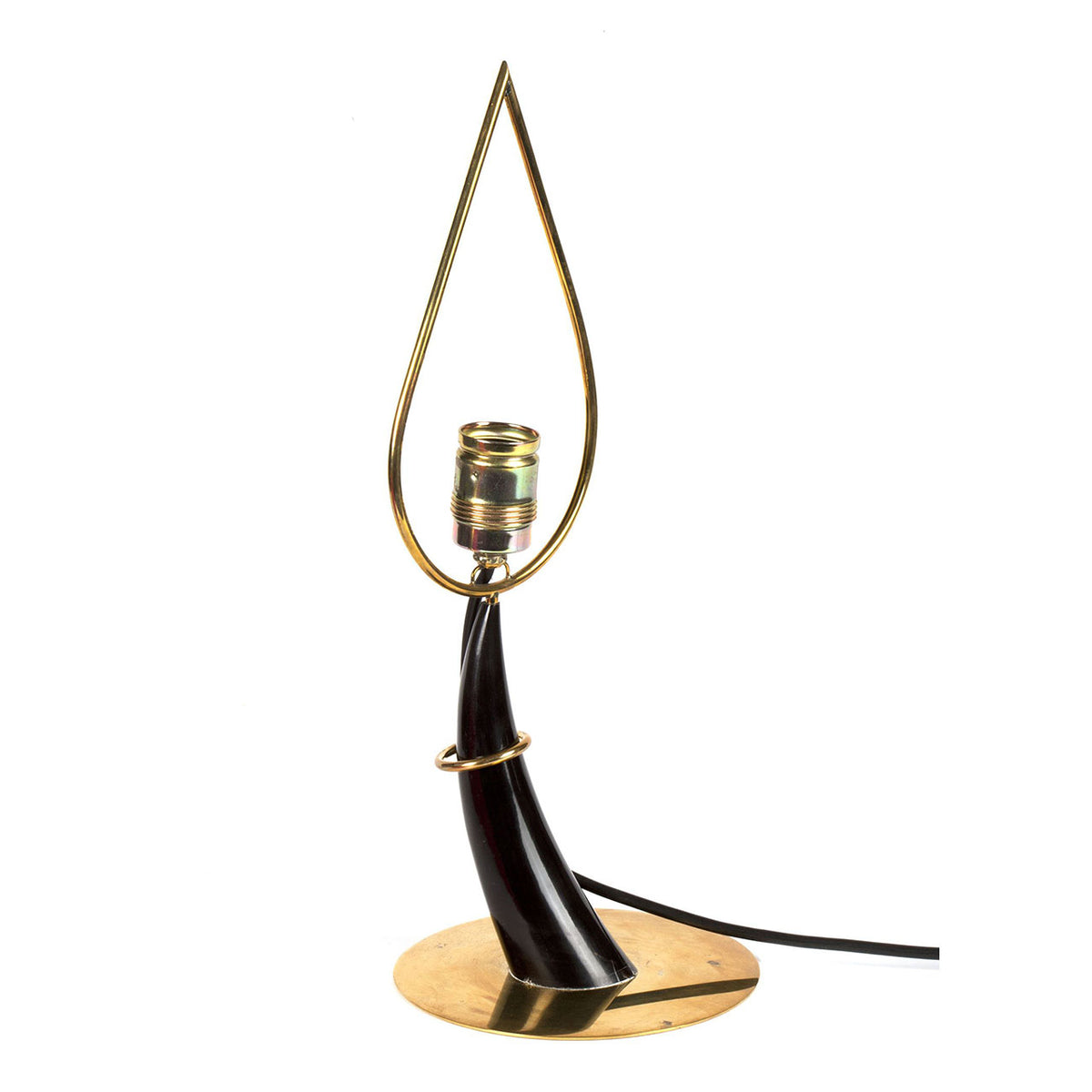 "Horn" Table Lamp #7255-1 by Carl Auböck