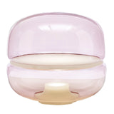 "Macaron" Small Table Lamp in Transparent Glass by Lucy Koldova