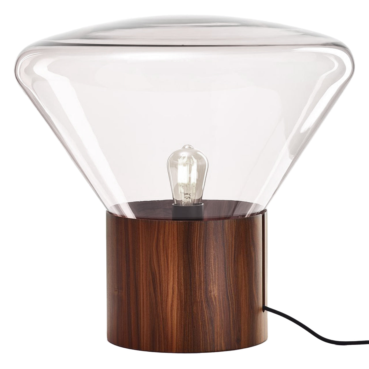Mini "Muffins" Walnut Base Table Lamp by Lucie Koldova & Dan Yeffet