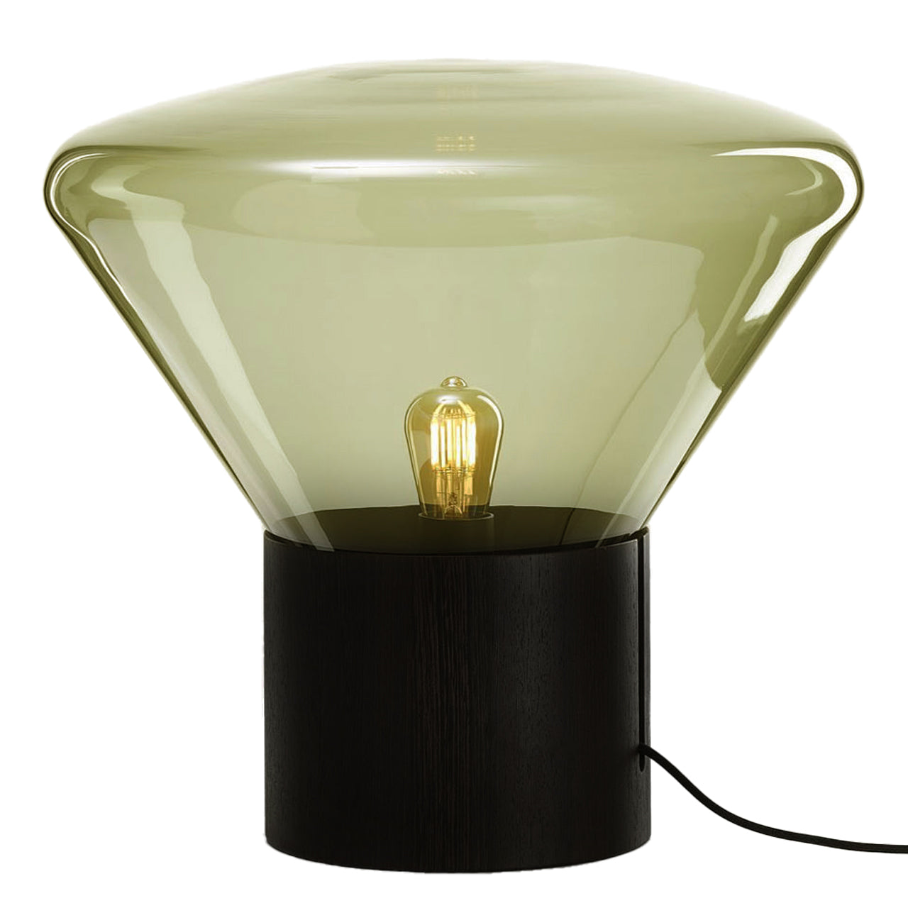 Medium "Muffins" Oak Base Table Lamp by Lucie Koldova & Dan Yeffet