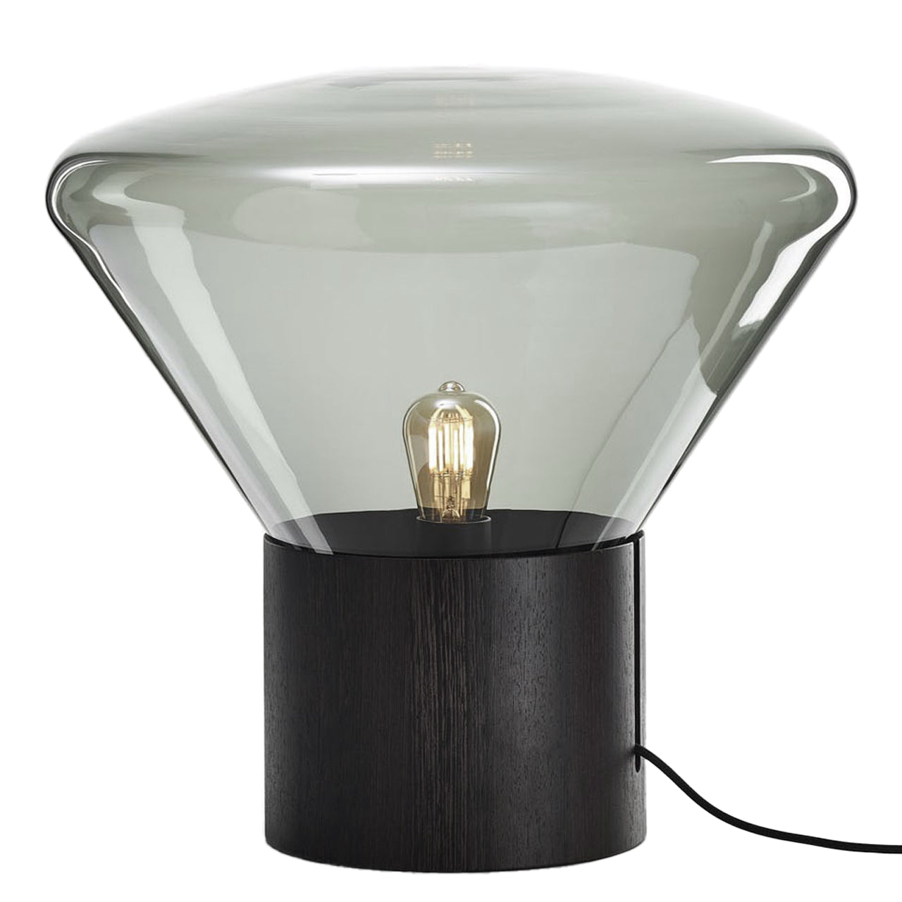 Medium "Muffins" Oak Base Table Lamp by Lucie Koldova & Dan Yeffet