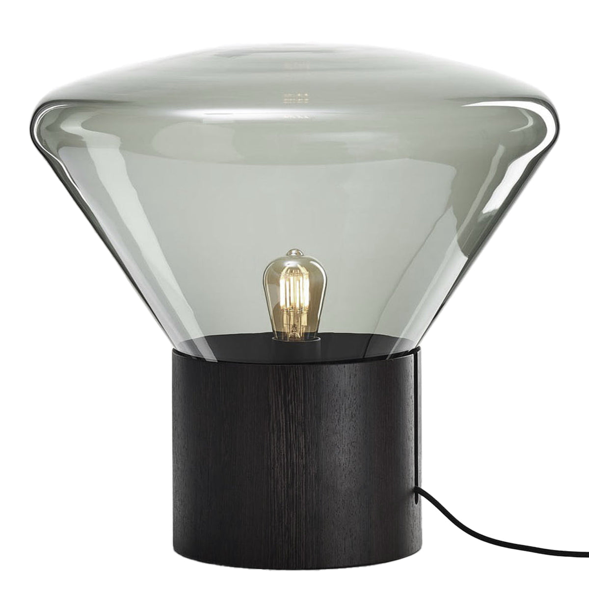 Mini "Muffins" Walnut Base Table Lamp by Lucie Koldova & Dan Yeffet