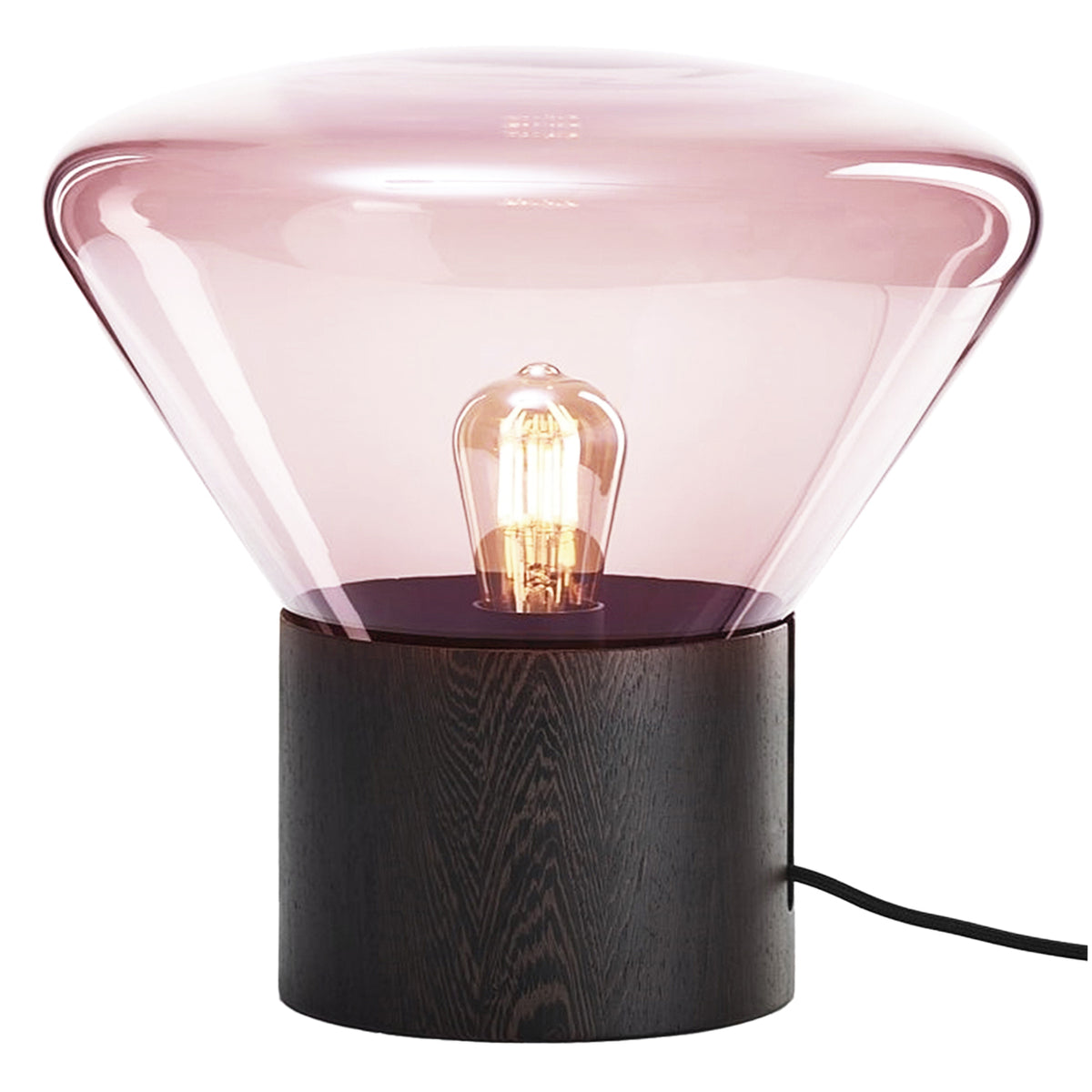 Medium "Muffins" Oak Base Table Lamp by Lucie Koldova & Dan Yeffet