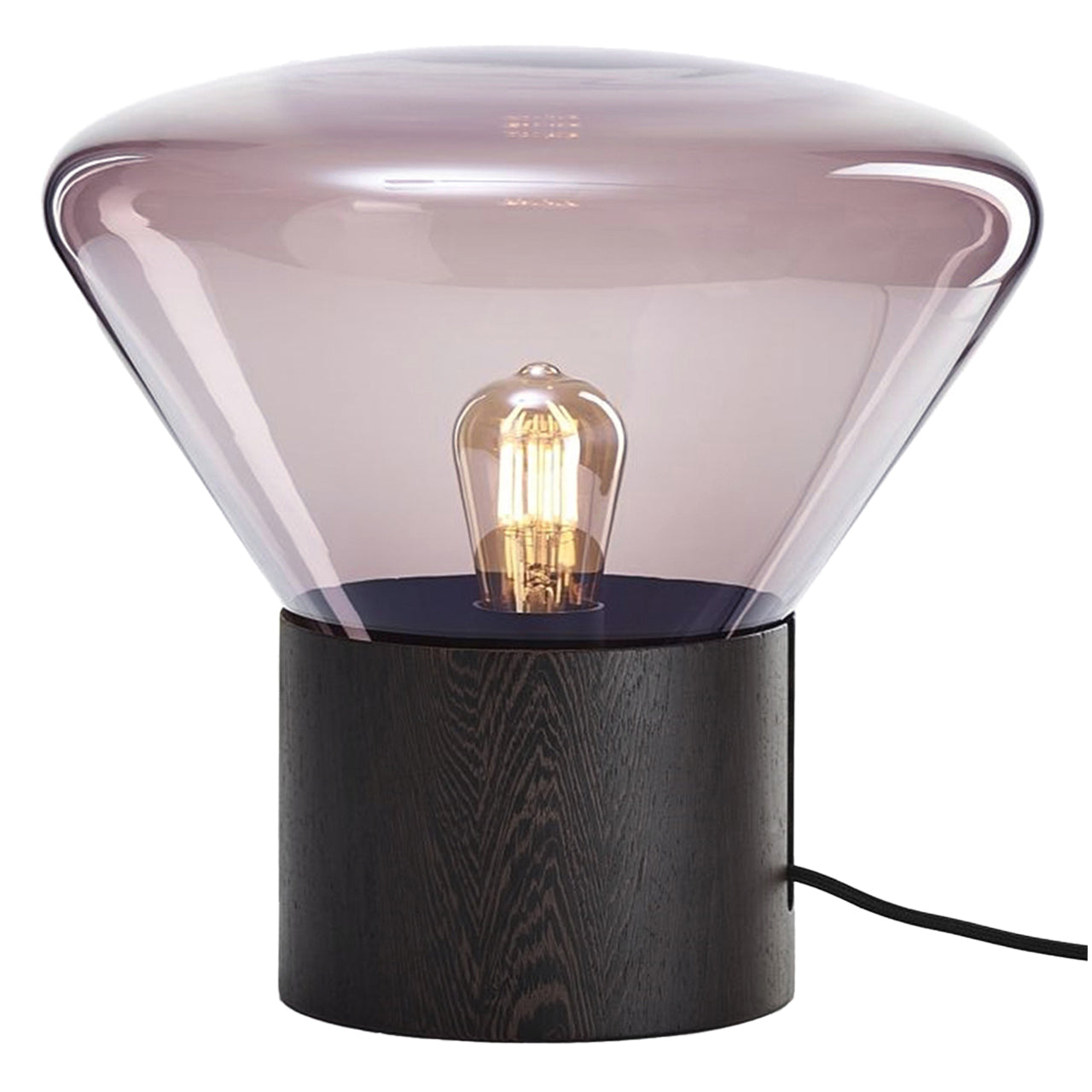 Mini "Muffins" Walnut Base Table Lamp by Lucie Koldova & Dan Yeffet
