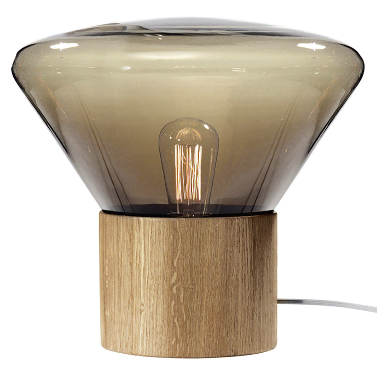 Mini "Muffins" Oak Base Table Lamp by Lucie Koldova & Dan Yeffet