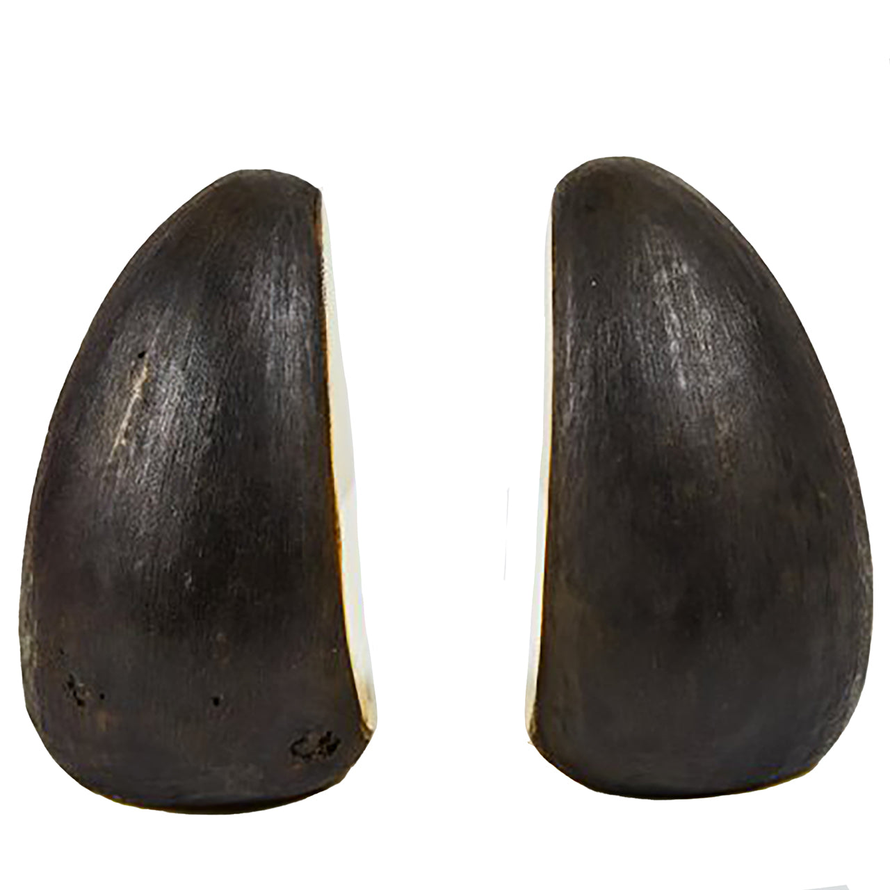 Pair of "Drop" Bookends #4636 in Patinated Brass by Carl Auböck