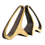 Pair of "Ear Lobes" Bookends #3848 by Carl Auböck