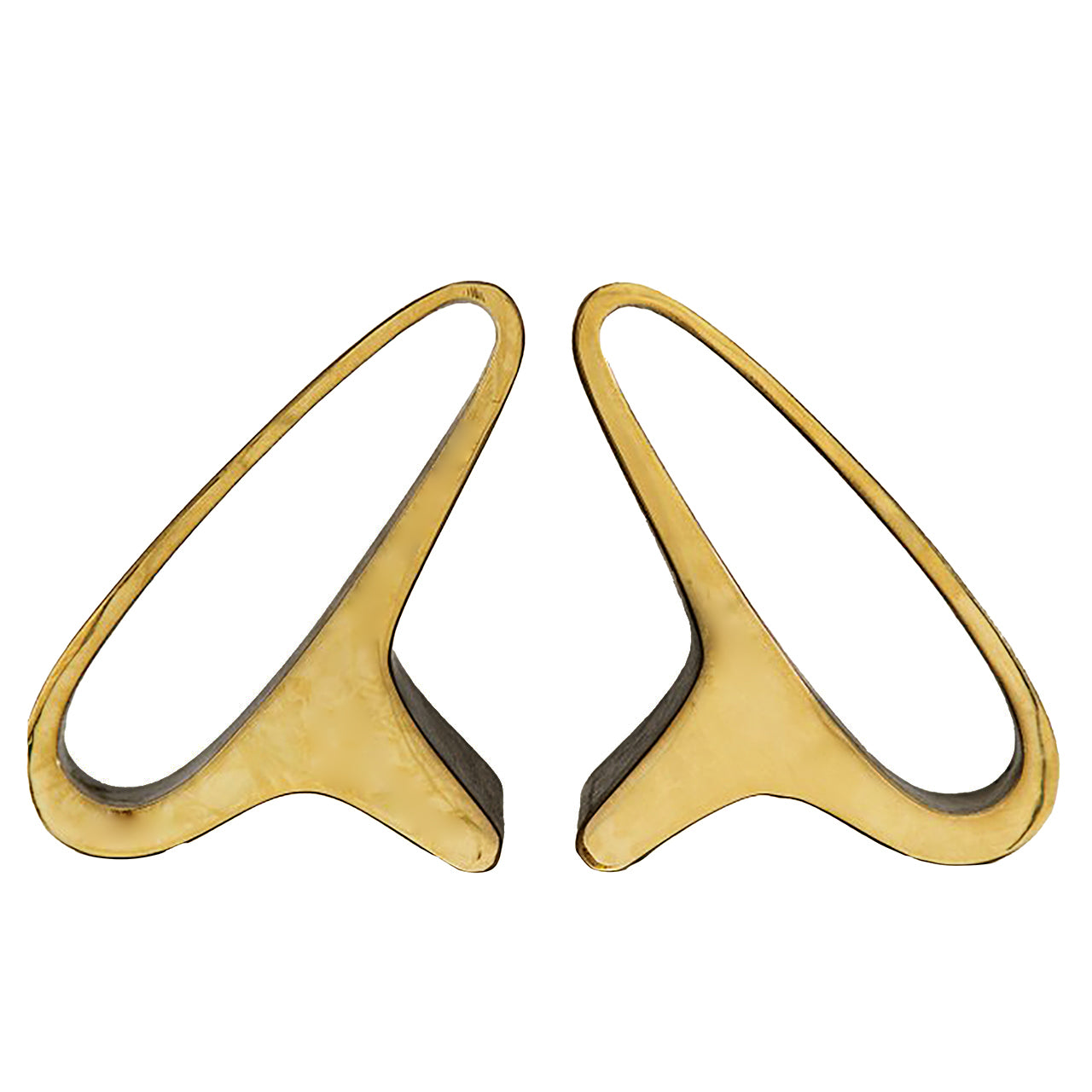 Pair of "Ear Lobes" Bookends #3848 by Carl Auböck