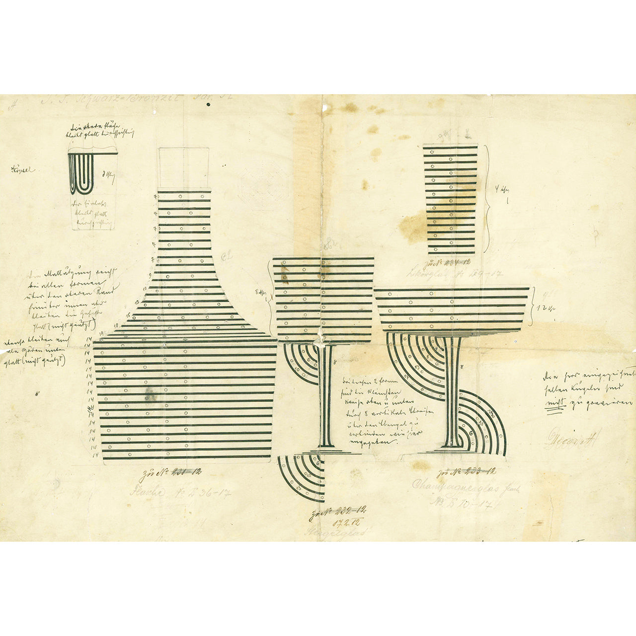 "Series A" Decanter by Josef Hoffmann