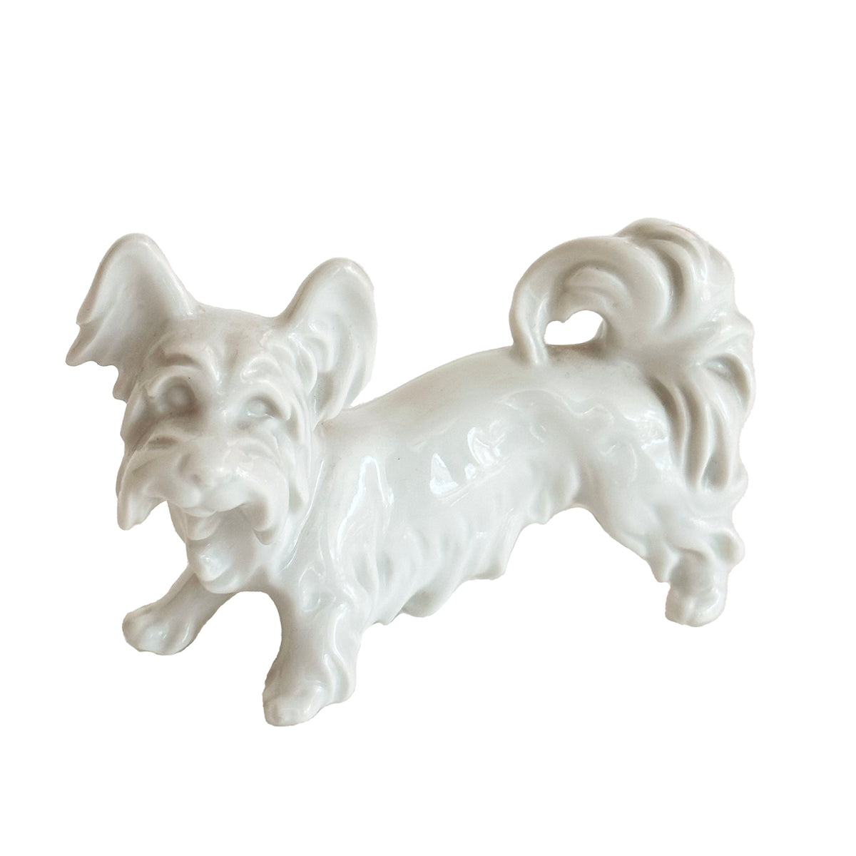 Vintage Papillon Terrier Sculpture