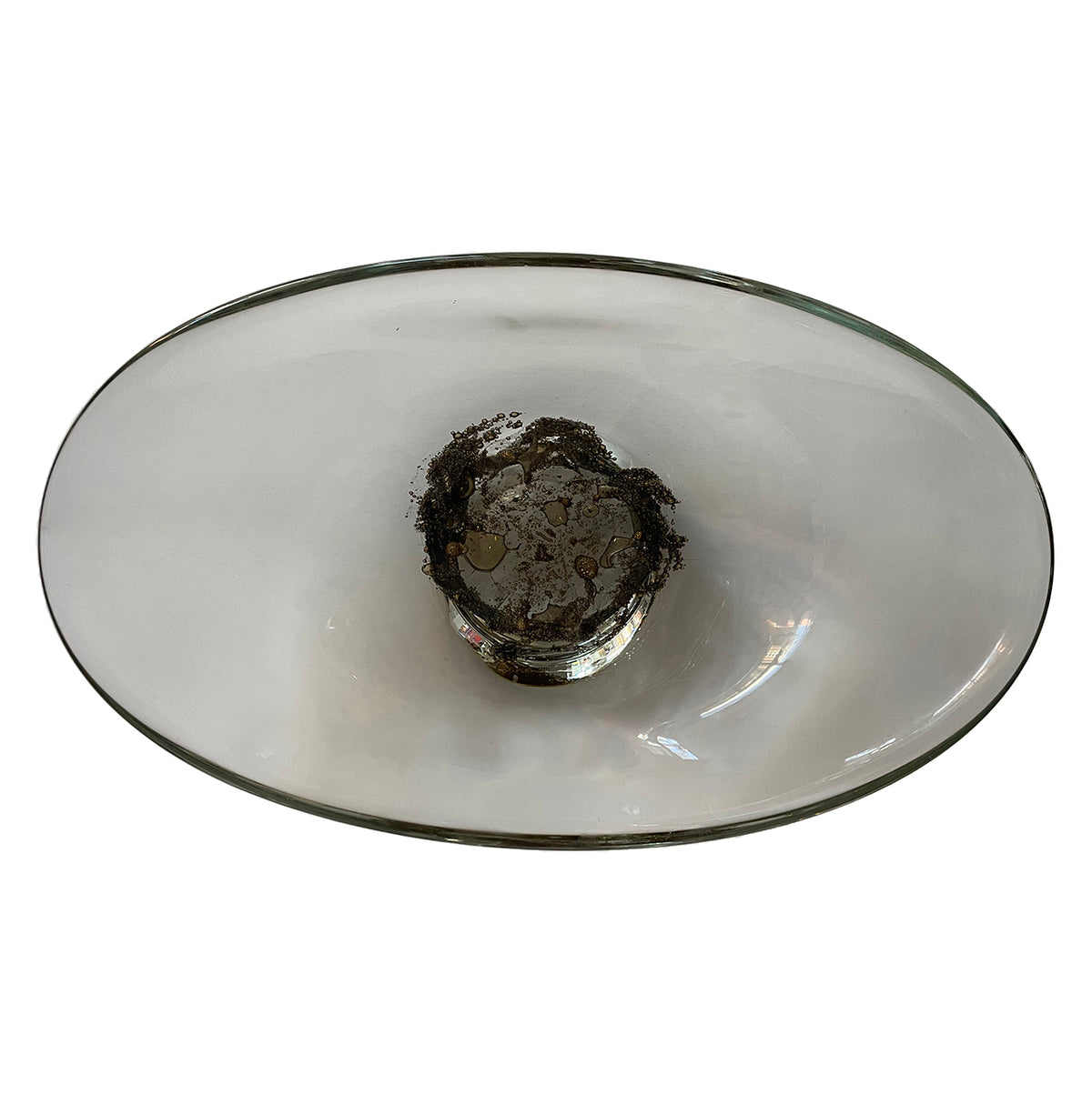 Large Oblong Murano Glass Bowl