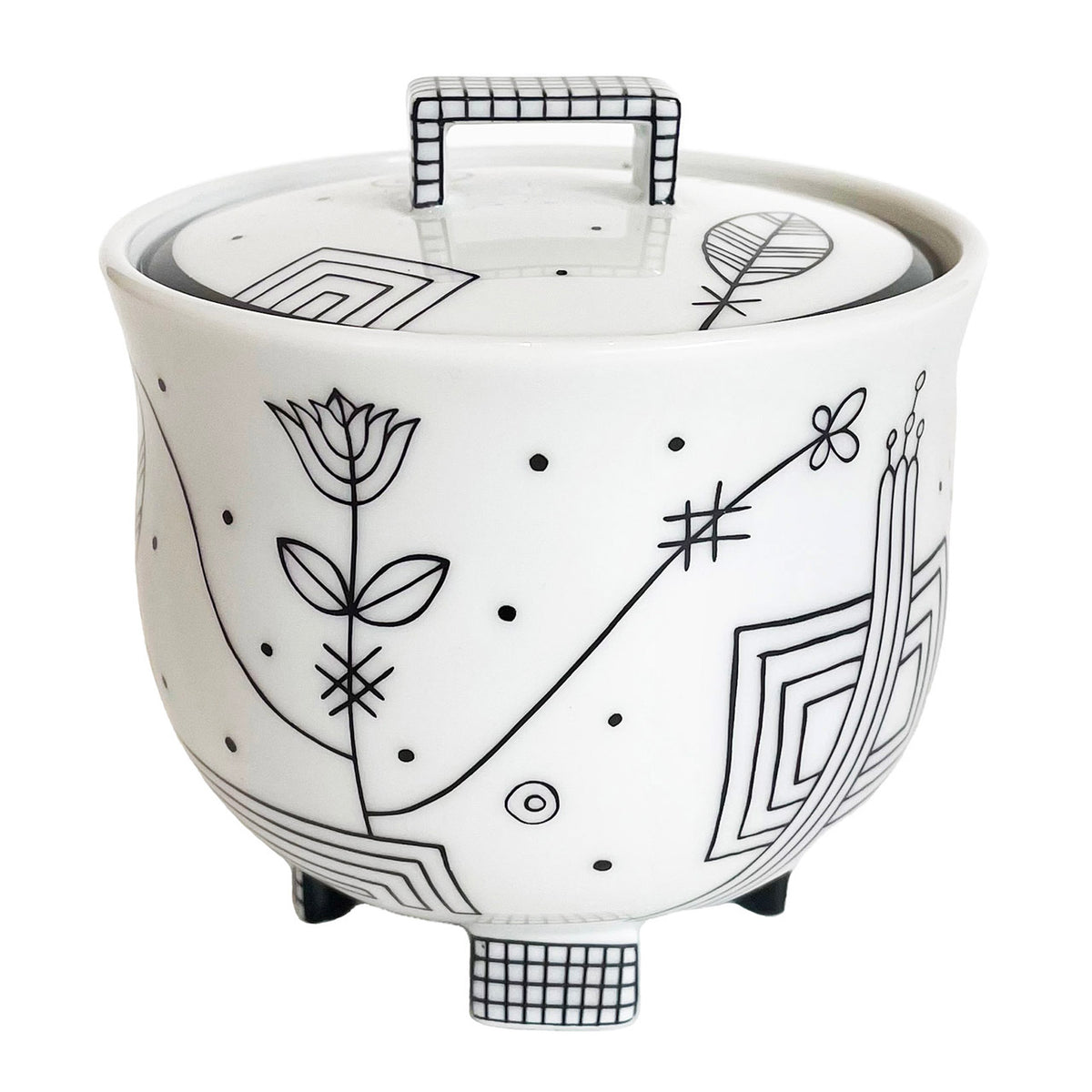 “Mythos” Covered Sugar Bowl by Josef Hoffmann