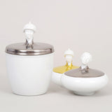 "Orient African" Sugar Bowl with Platinum Lid by Ena Rottenberg
