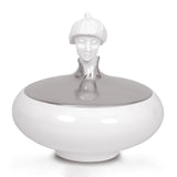 "Orient Malay" Sugar Bowl with Platinum Lid by Ena Rottenberg