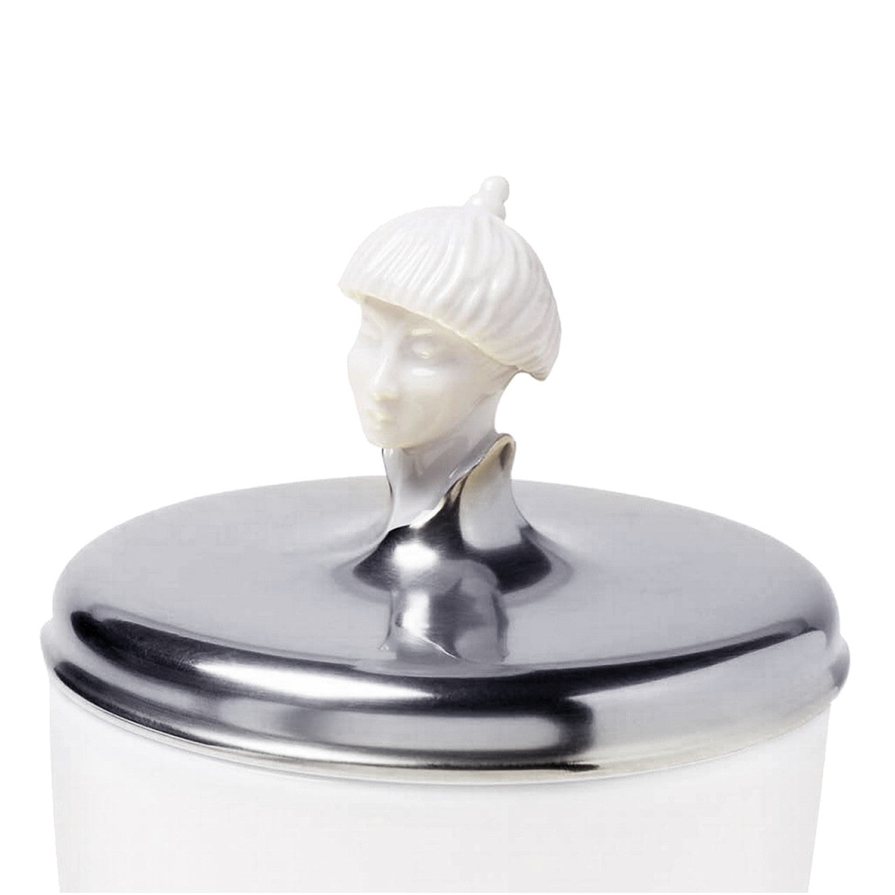 "Orient Malay" Biscuit Jar with Platinum Lid by Ena Rottenberg