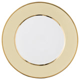 "Schubert" Charger in Chocolate & Narrow Gold Rim