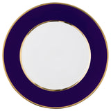 "Schubert" Charger in White & Narrow Gold Rim