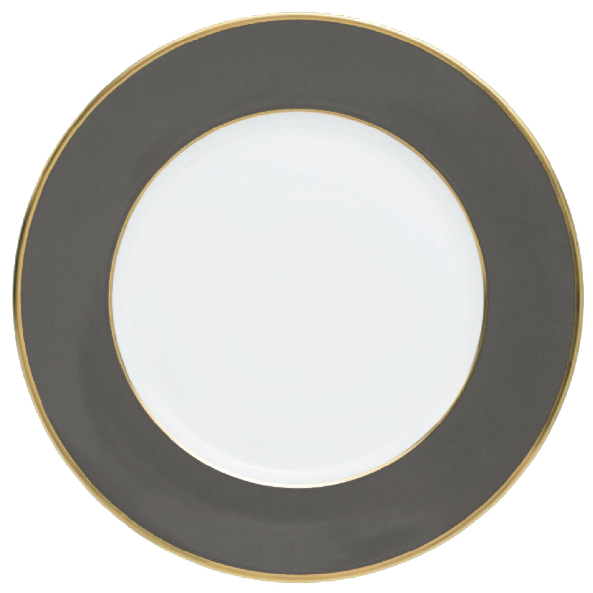 "Schubert" Charger in Turquoise & Narrow Gold Rim