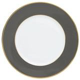 "Schubert" Charger in Pink & Narrow Gold Rim