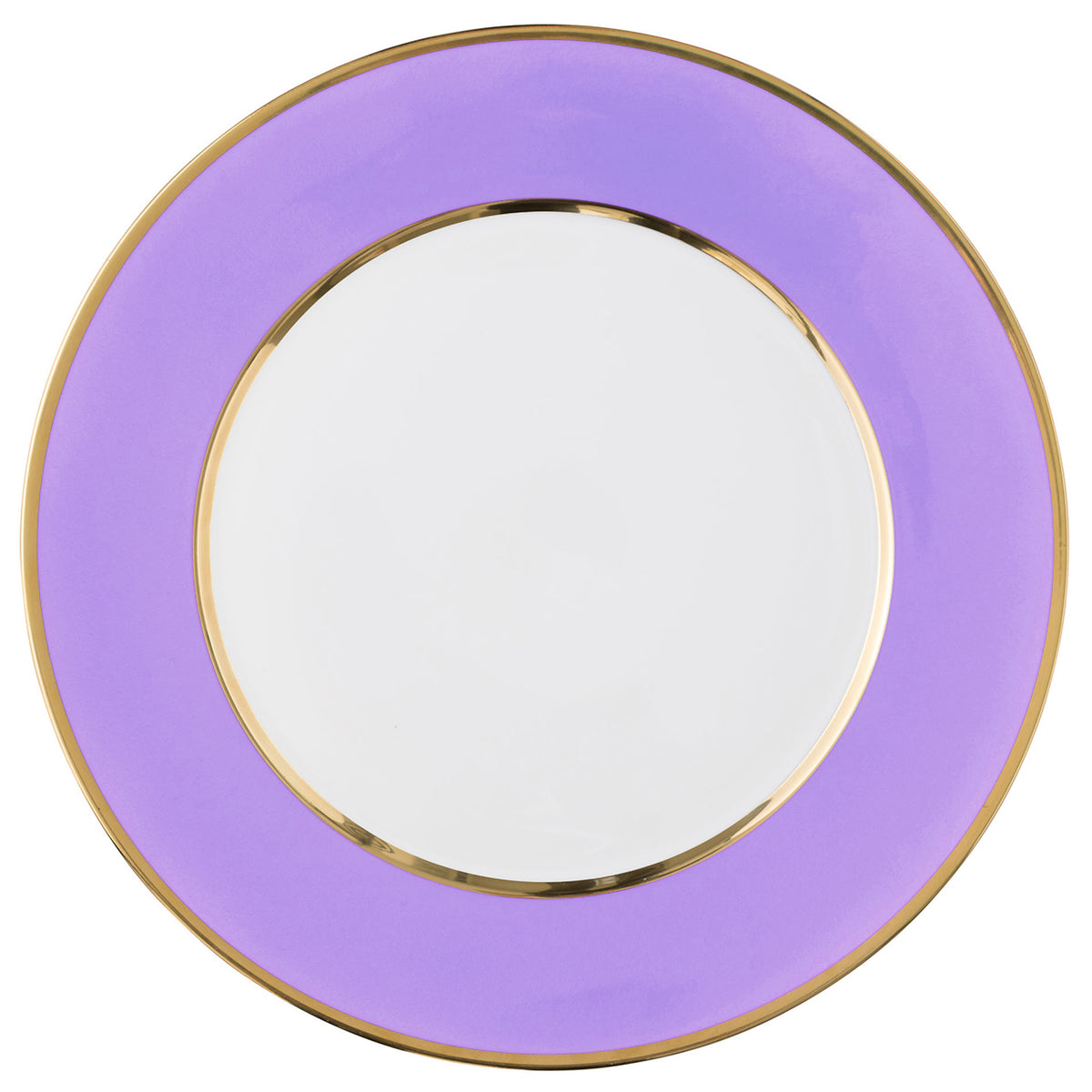 "Schubert" Charger in Cobalt & Narrow Gold Rim