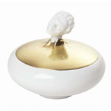 "Orient African" Sugar Bowl with 24K Gold Lid by Ena Rottenberg