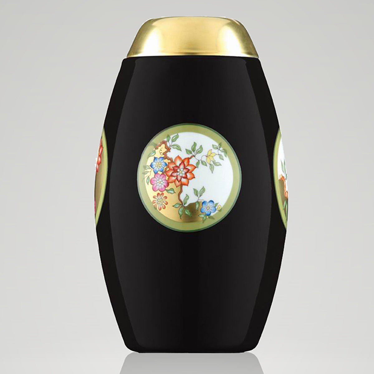 "Vario I" Vase with Gold Lid by Gottfried Palatin