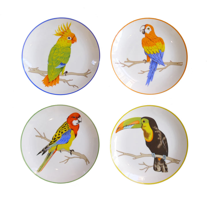 Set of 8 Bird Plates