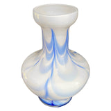 Blue and White Murano Glass Vase by Carlo Moretti