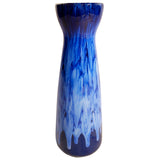Modernist Blue Flow Glaze Vase