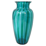 Blue & Green Striped Vase by VeArt