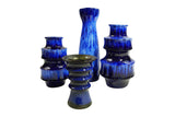 Modernist Blue Flow Glaze Vase