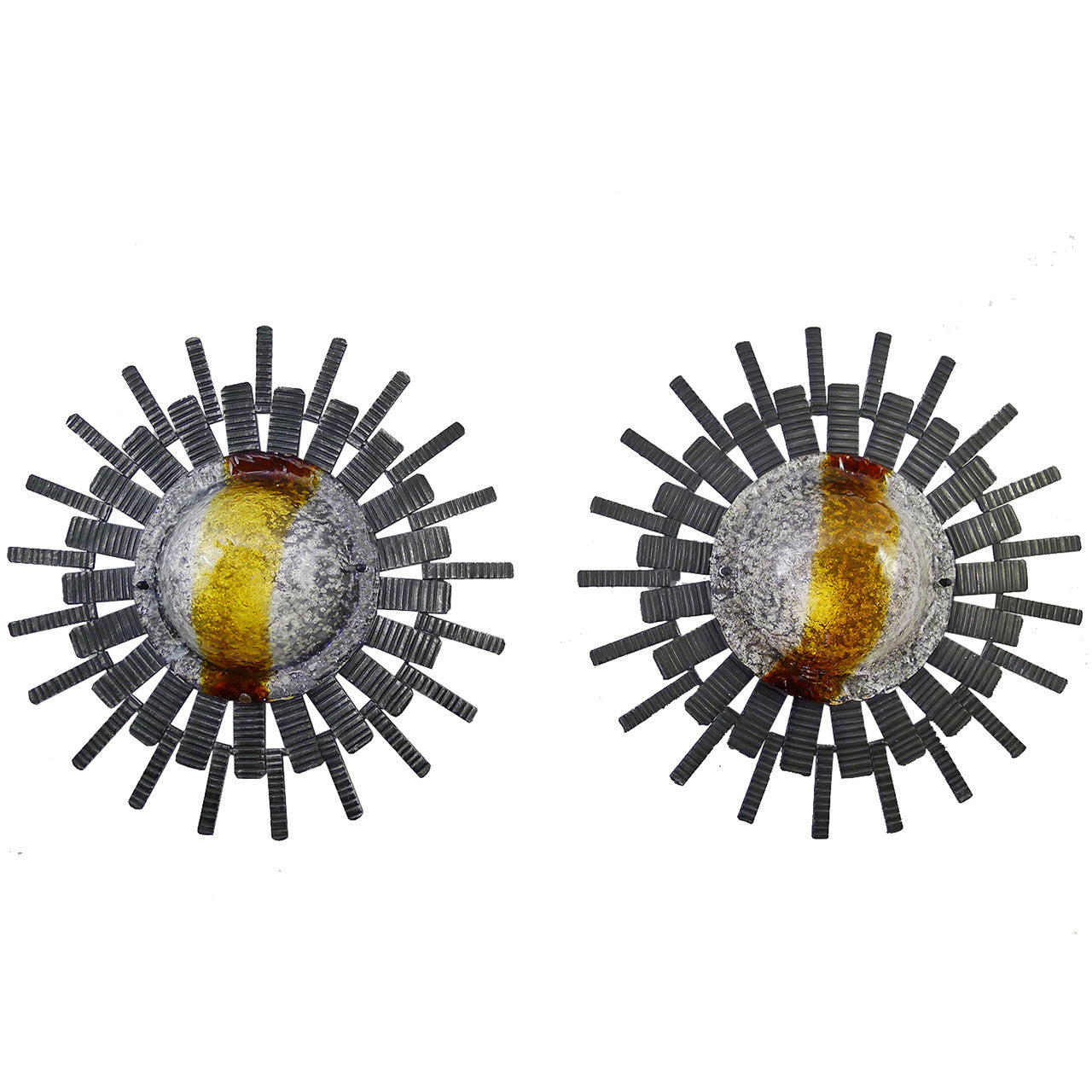 Pair of Mid-Century Brutalist Sconces