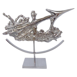 Brutalist Sagittarius Sculpture in Chrome by Philippe Cheverny
