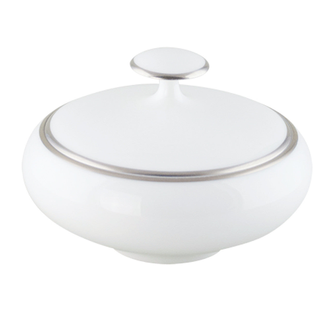 "Ena" Sugar Bowl with Platinum Rim by Ena Rottenberg