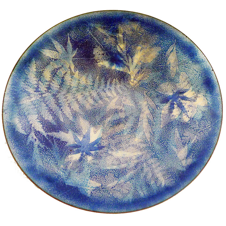 Modernist Maple Leaf Enamel Plate