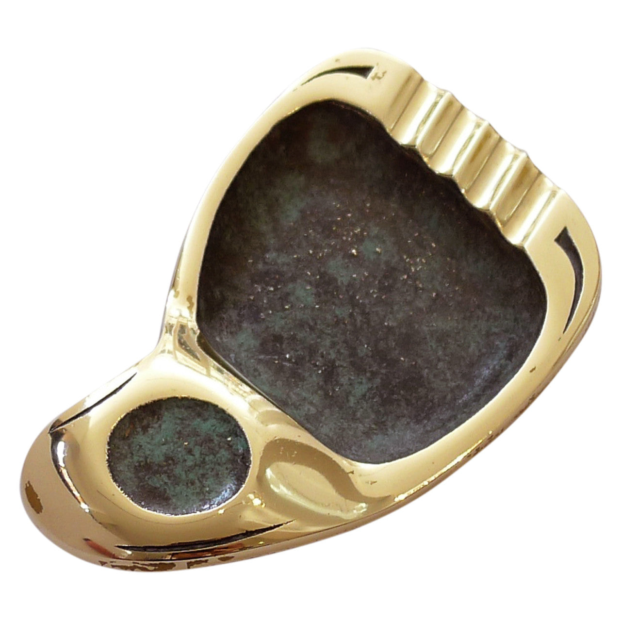 Mid-Century Austrian Patinated Brass Ashtray