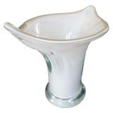 Gray "Cala Lily" Murano Vase