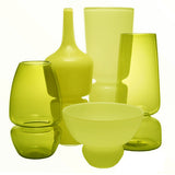 Medium "Groove Pod" Vase Chartreuse by Furthur Design