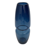 "Groove" Pod Small Vase in dark steel blue by Furthur Design