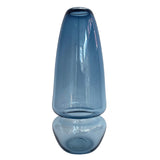 "Groove" Teardrop Large Vase in steel blue by Furthur Design